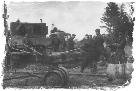 The mine in Łodyna, an archival photo.