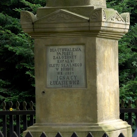 A memorial obelisk.