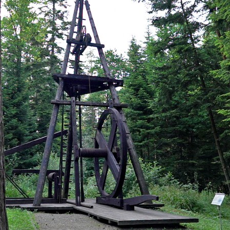 Oil wells in the open-air museum.
