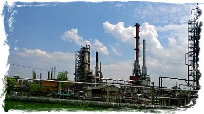 Oil refinery in Boryslav.