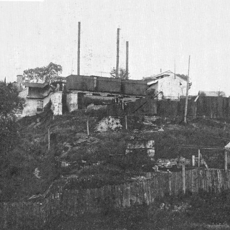 A refinery in Lesko, the first half of the 20th century.