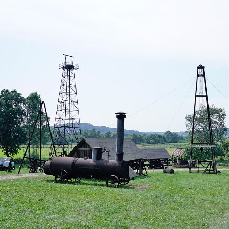 The crude oil sector in the Museum of Folk Architecture in Sanok.2
