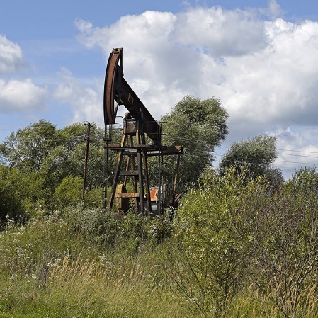 A crude oil mine in Staryi Sambor.2
