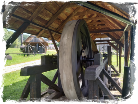 Open-air museum in Sanok.