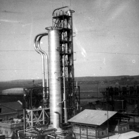 Państwowa Fabryka Olejów Mineralnych „Polmin” w Drohobyczu, 1938 r.