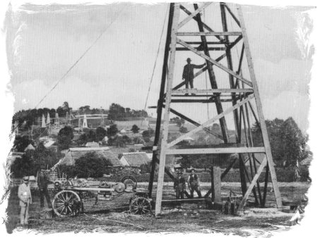 Копальня нафти у Ванівці, 1909 р.